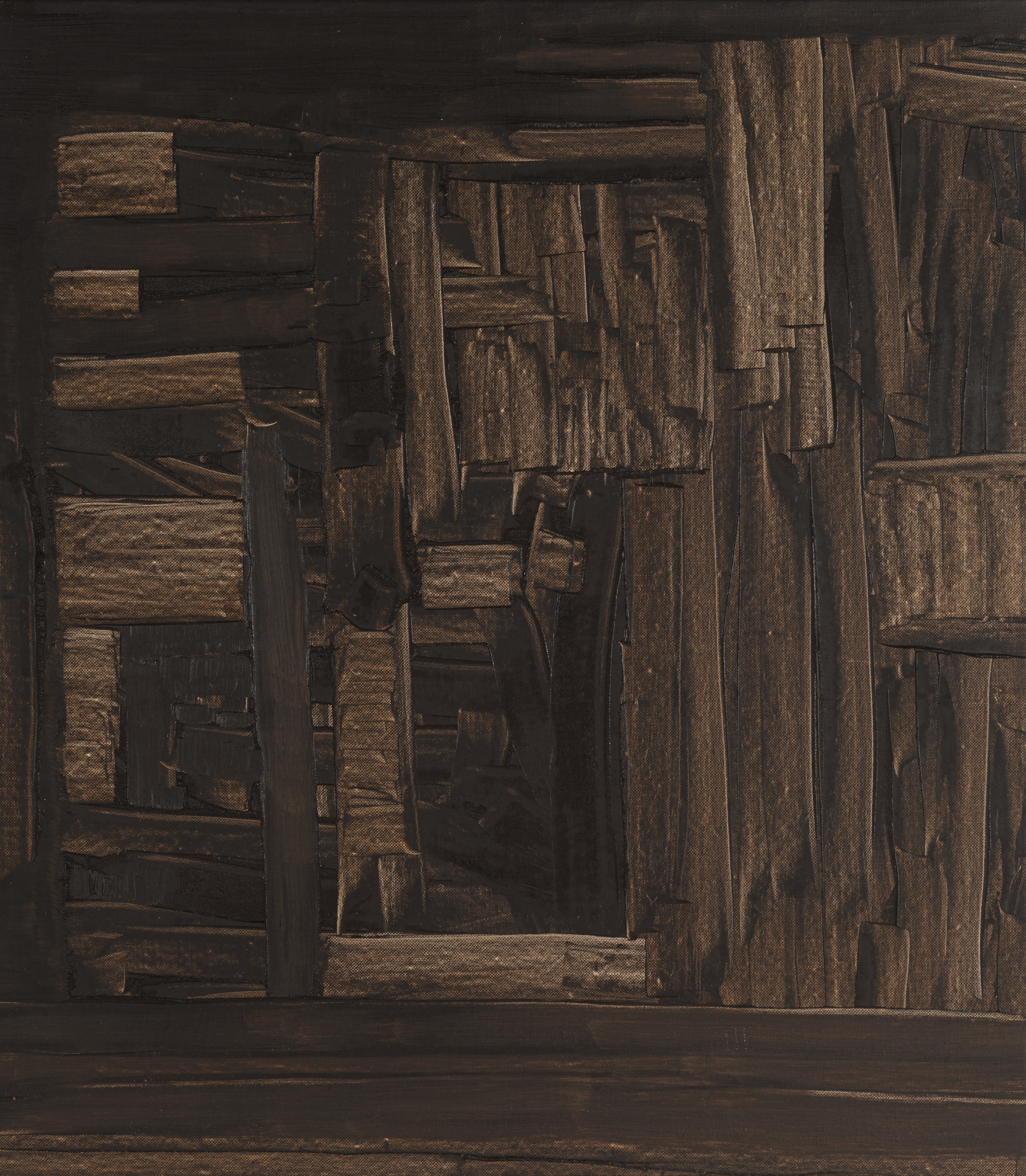 Oljemaleri av Andreas Siqueland, 'A hidden room', laget i 2009. Kunstverket, malt på lerret, måler 80 x 70 cm.